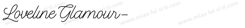 Loveline Glamour字体转换